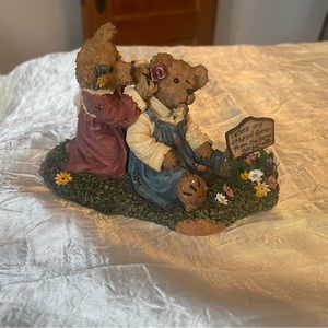 Boyds Bear Bearstone Collection Kristen And Amy First Friends Figurine 228533
